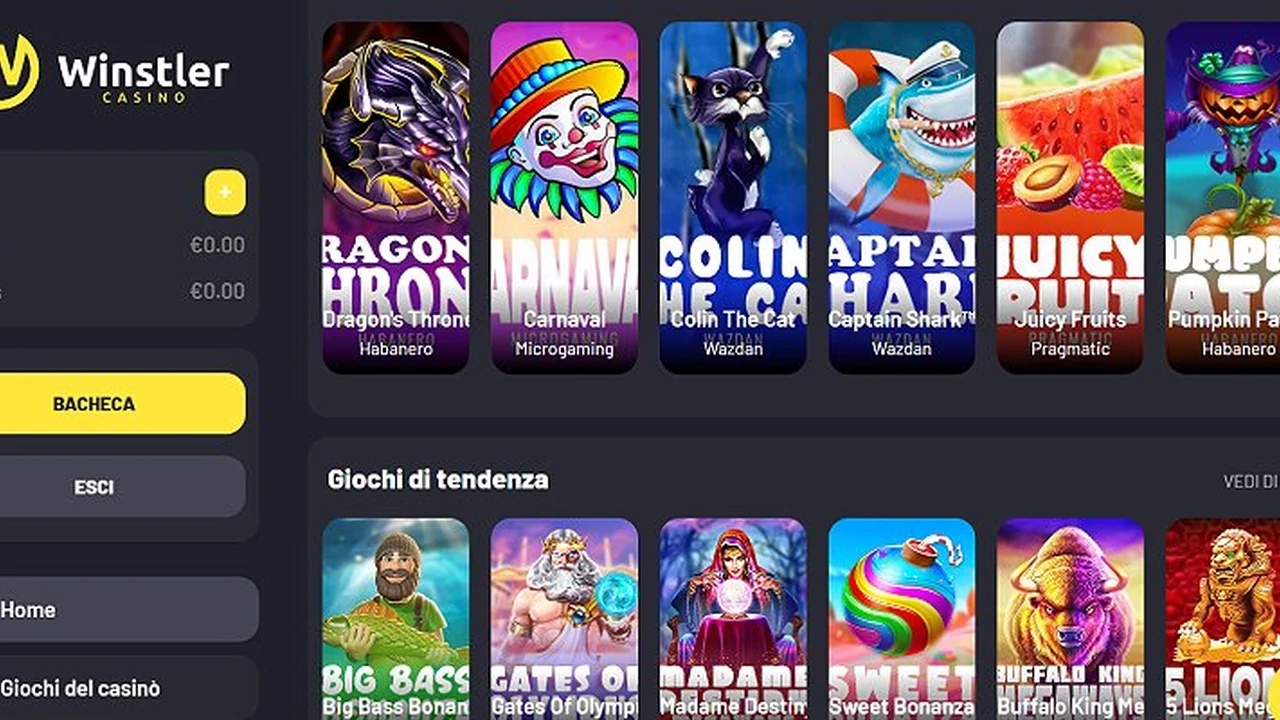 Screenshot del sito Winstler